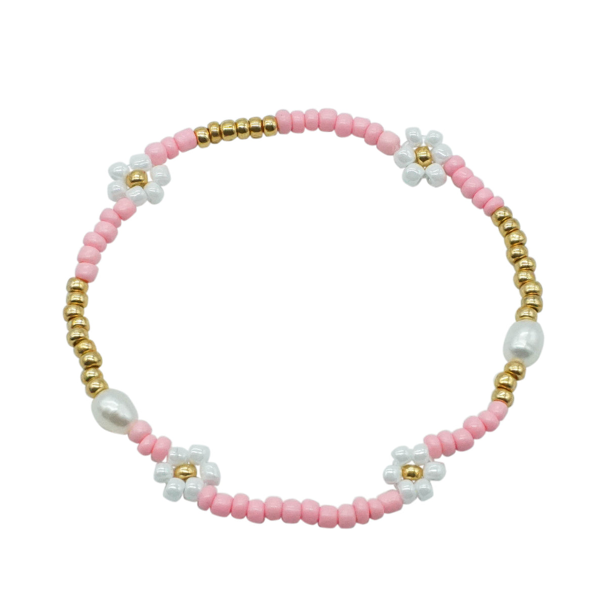 Pink Flowers Bracelet - PINKTOBER FLOWERS – Bjoyoux