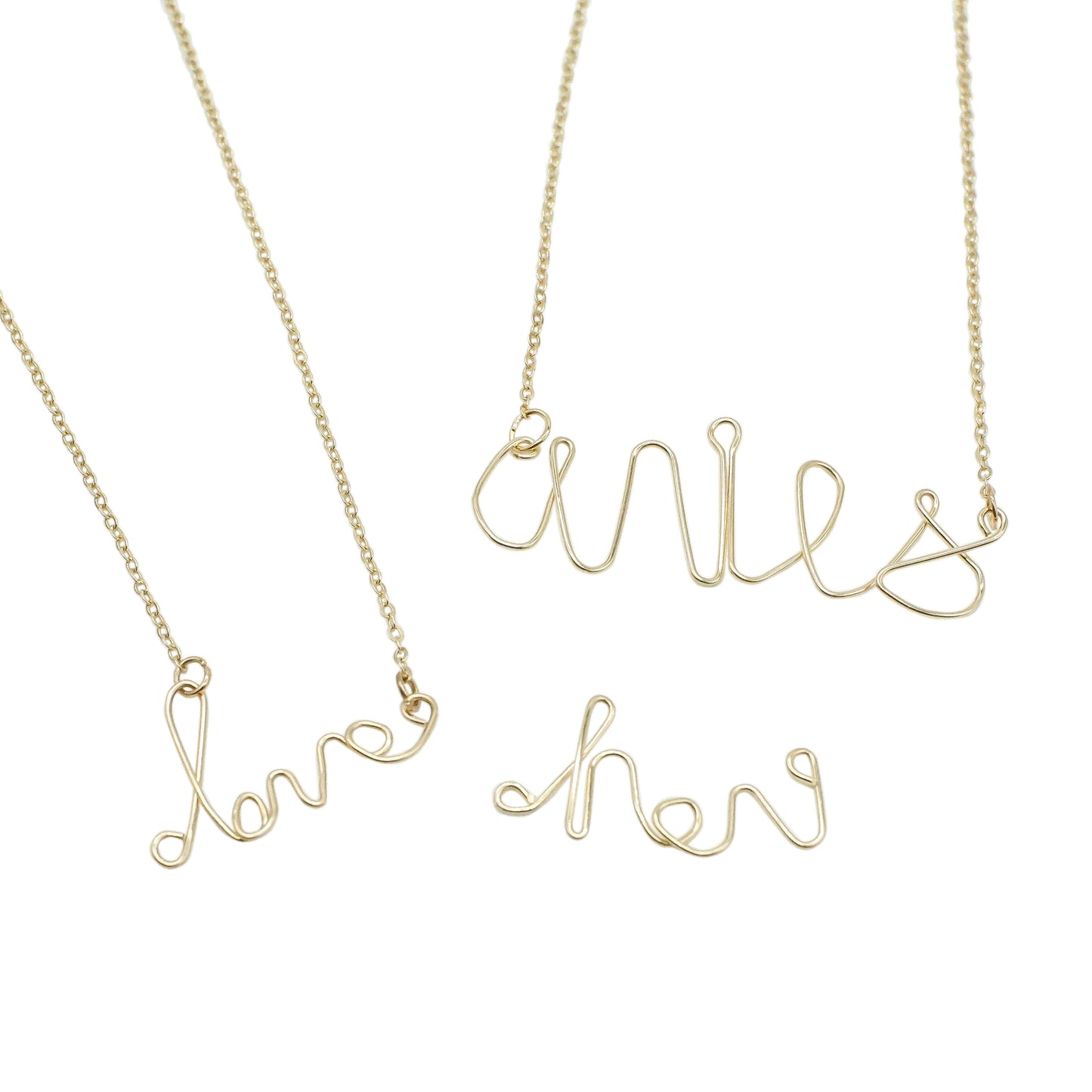 Gold Custom Chain Necklace - WIRE-NESS