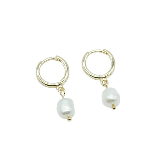 Huggie Pearl Earrings - SINGLES