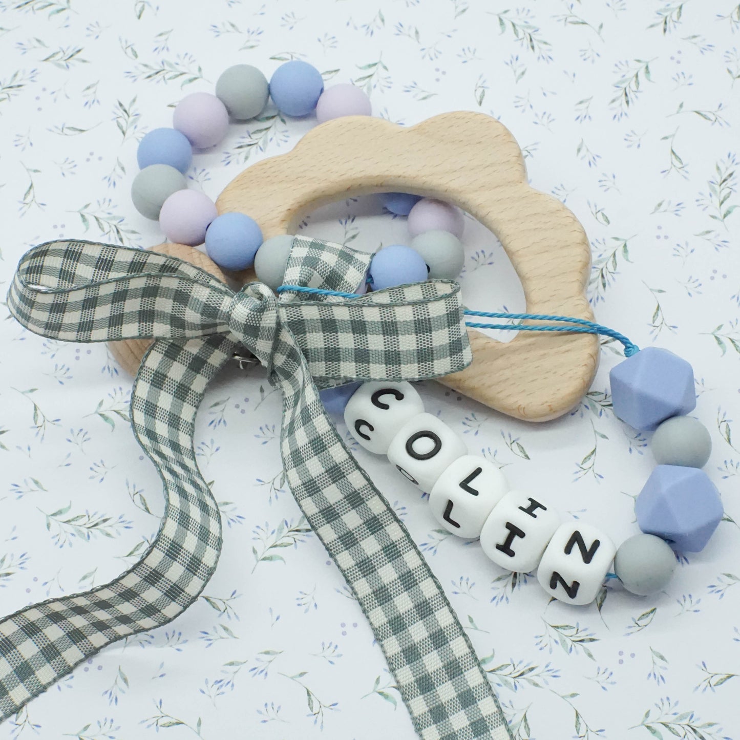Pacifier Clip & Teether - COLIN