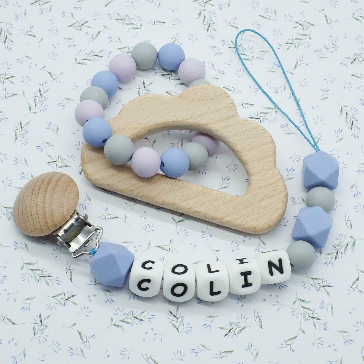 Pacifier Clip & Teether - COLIN