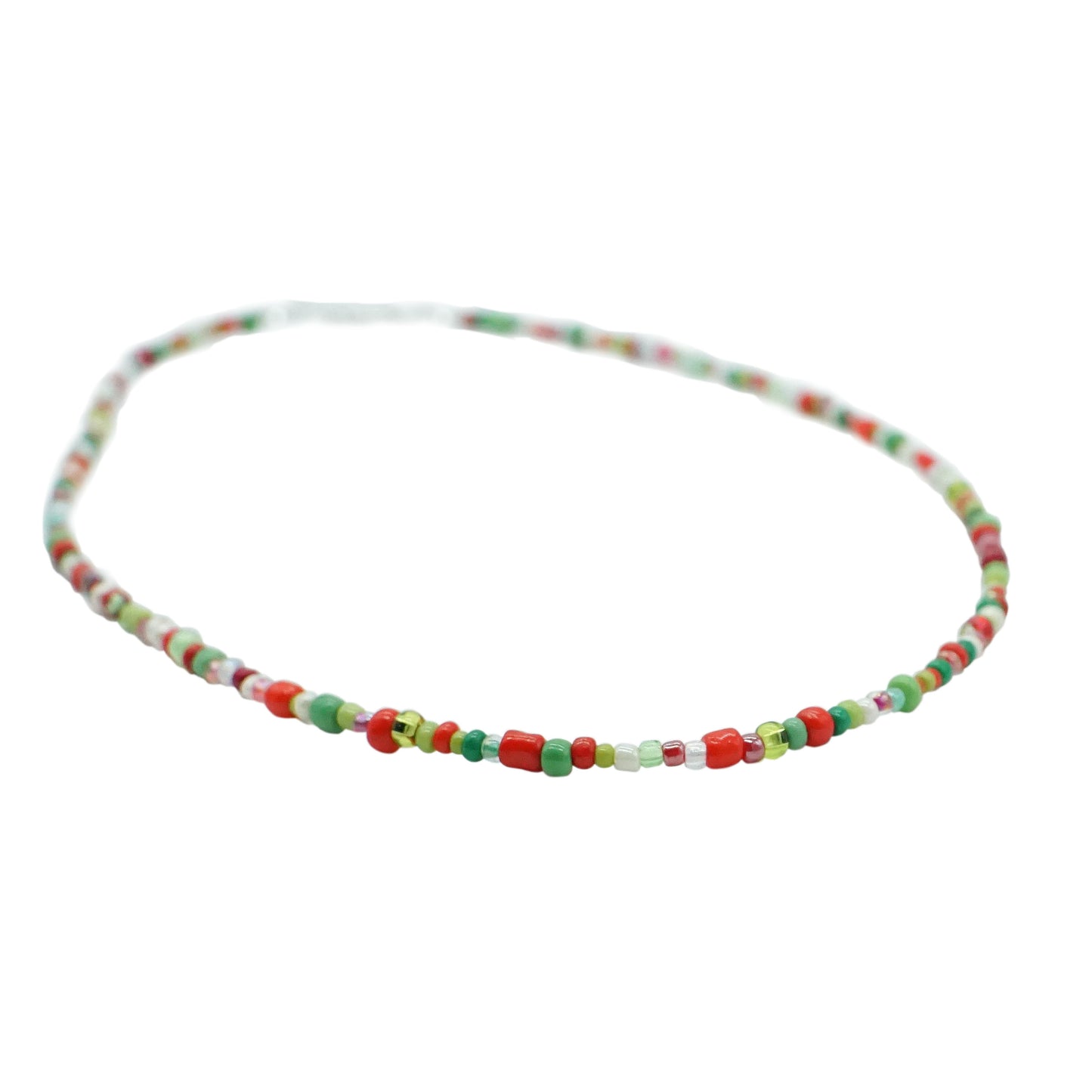Beaded Necklace - REDS & GREENS