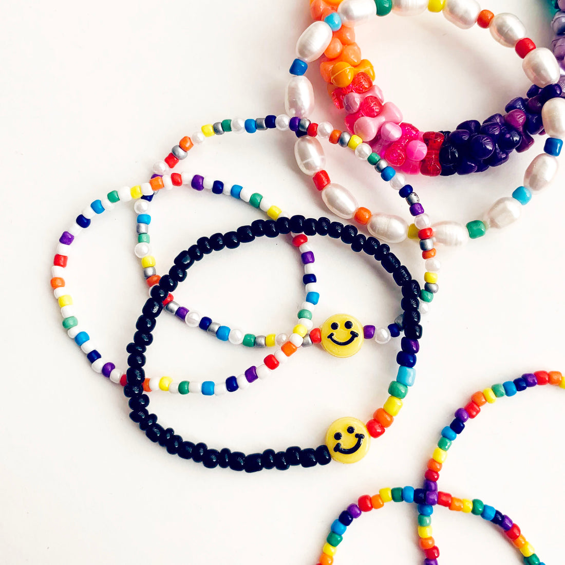 Rainbow Beaded Bracelet - COOL RAINBOW – Bjoyoux