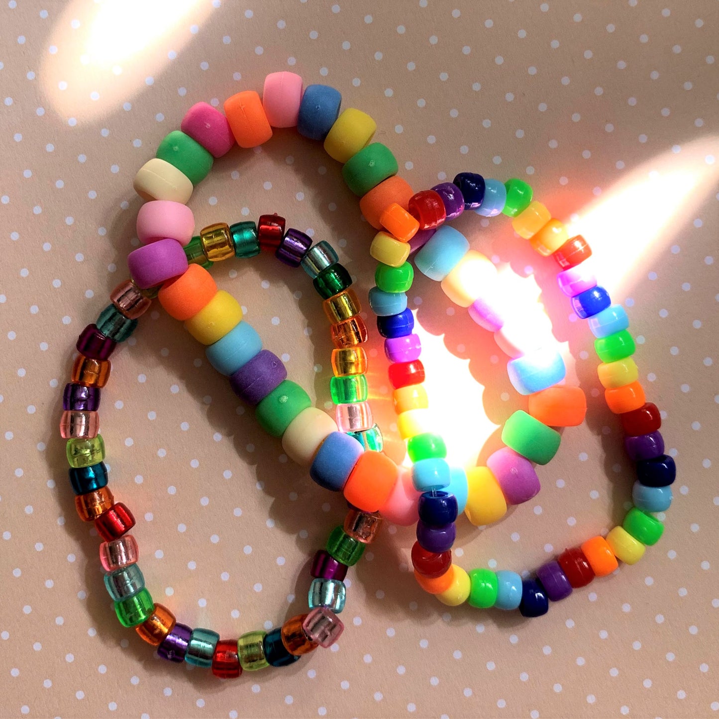 Pony Beads Bracelet - RAINBOWNY – Bjoyoux